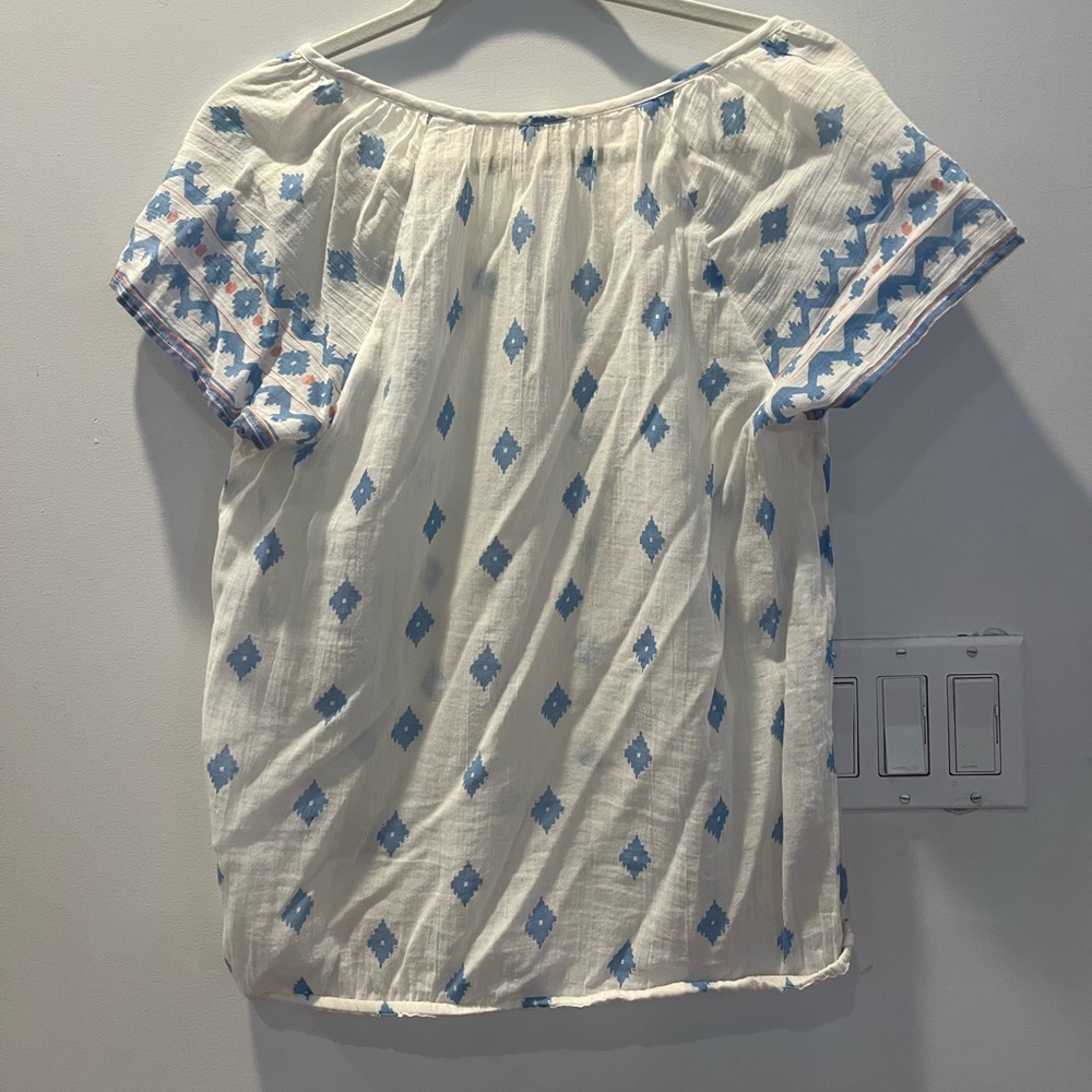 Blue & White soft • joie blouse